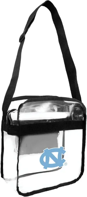 Littlearth North Carolina Tar Heels NCAA Clear Carryall Crossbody Bag