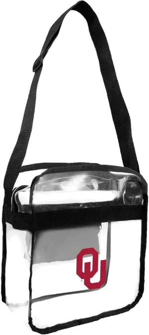 Littlearth Oklahoma Sooners NCAA Clear Carryall Crossbody Bag