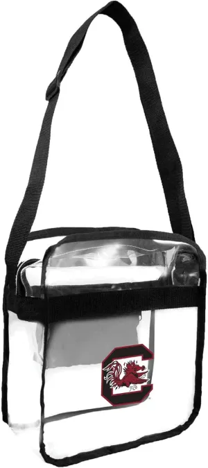 Littlearth South Carolina Fighting Gamecocks NCAA Clear Carryall Crossbody Bag