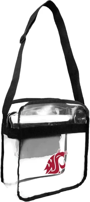 Littlearth Washington State Cougars NCAA Clear Carryall Crossbody Bag