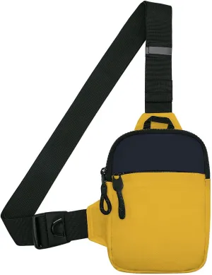 Long Keeper Mini Sling Bag - Men Women Small Waterproof Crossbody Bag Casual Phone Chest Bag for Travelling Hiking