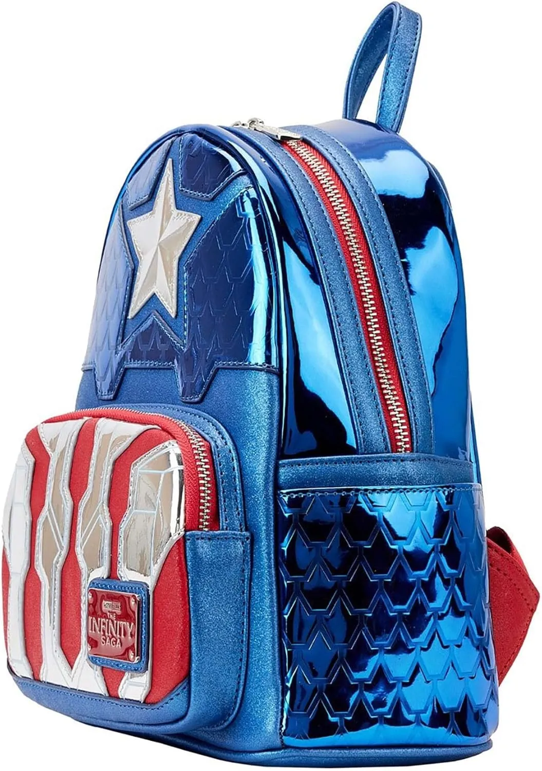 Loungefly Marvel Shine Captain America Mini Backpack Standard