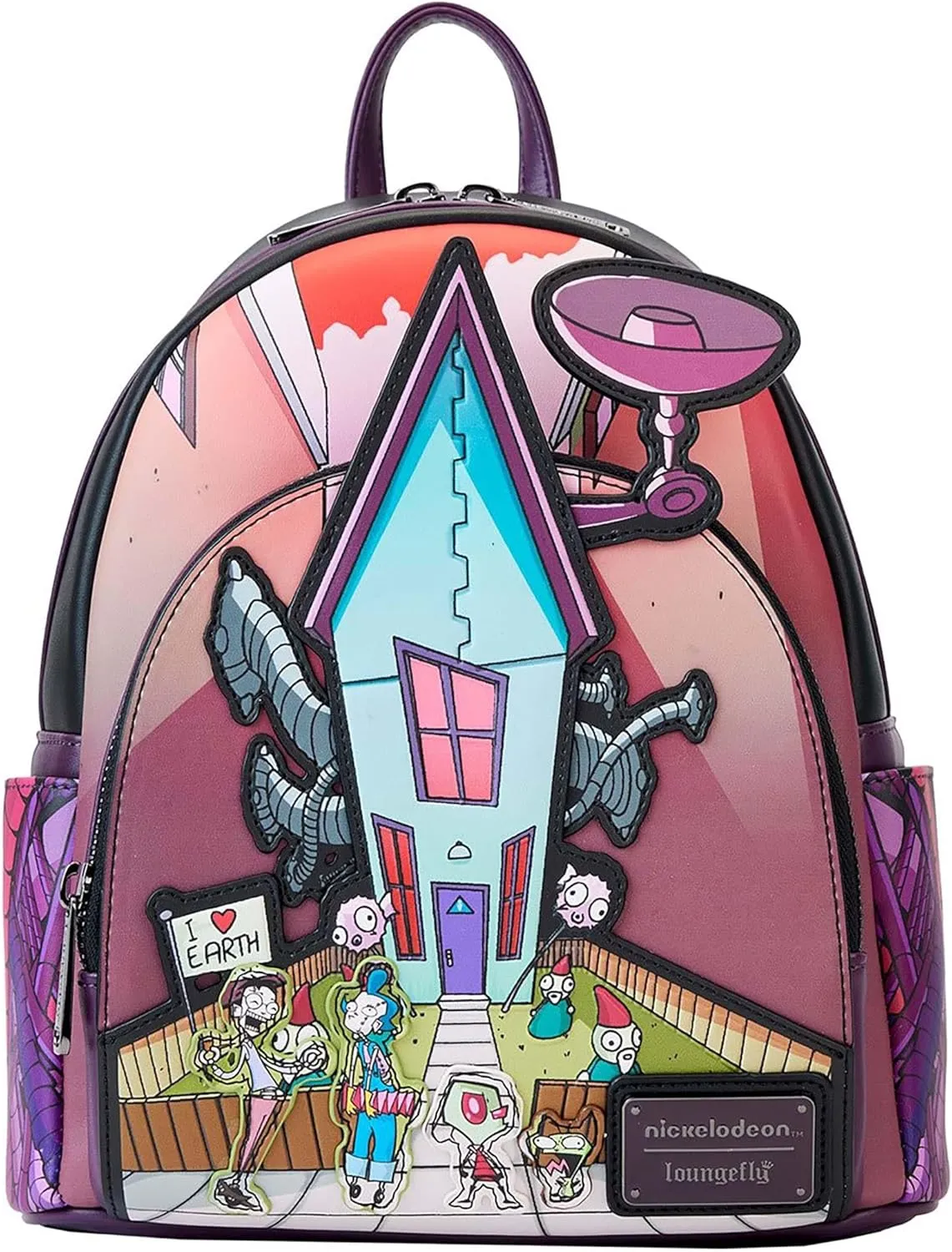 Loungefly Nickelodeon Invader Zim Secret Lair Mini Backpack
