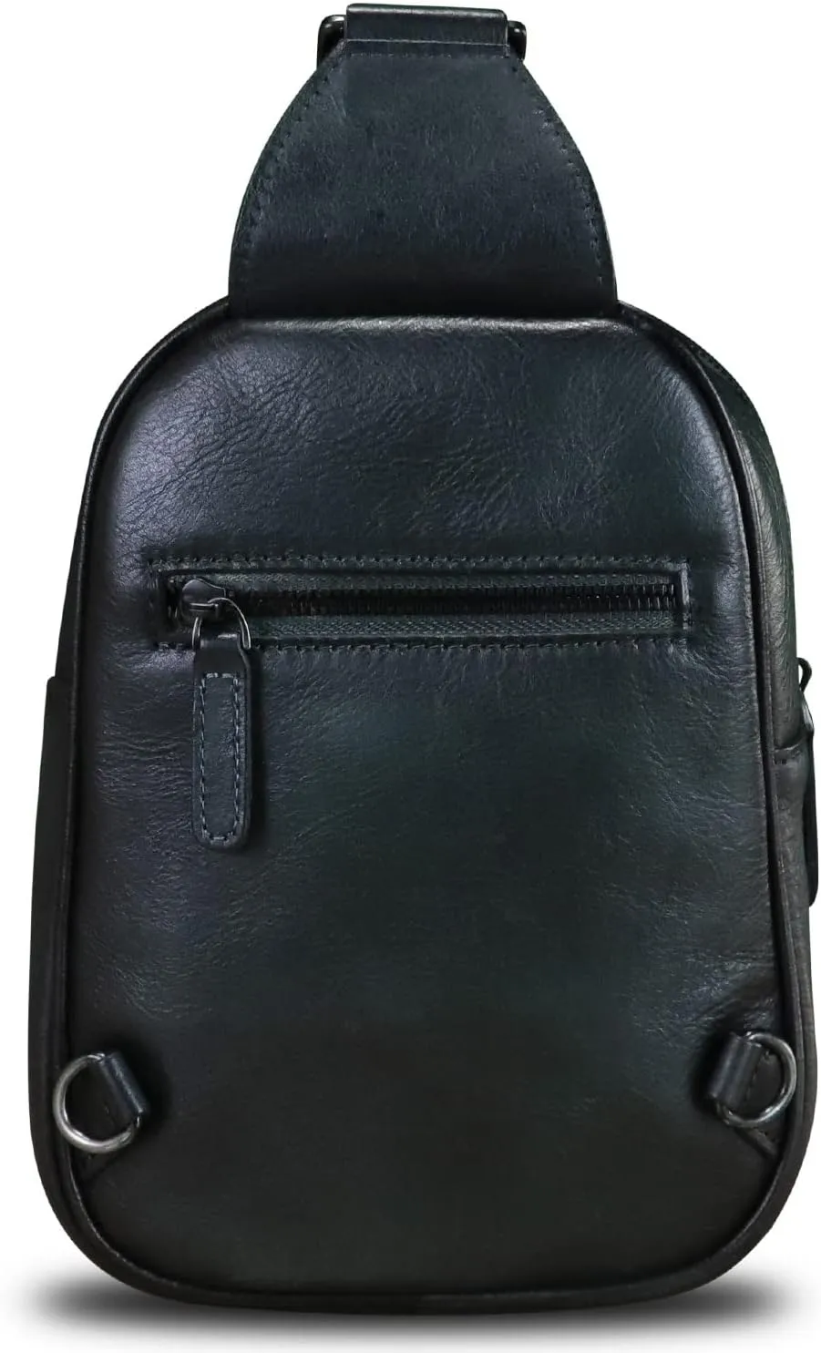 LRTO Genuine Leather Small Sling Bag for Women and Men Crossbody Bag Chest Bag Sling Backpack Purses for Hiking Sports Travel