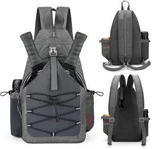 LUOKE Pickleball Bag Crossbody Sling Bags for Men Women, Adjustable Pickleball Backpack for Pickle Ball Paddle Rackets, Mothers Day Gifts for Mom