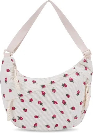Lushandy Nylon Crescent Crossbody Luna Bag for Women - Moon Shoulder, Lightweight Sling, Casual Hobo Dumpling
