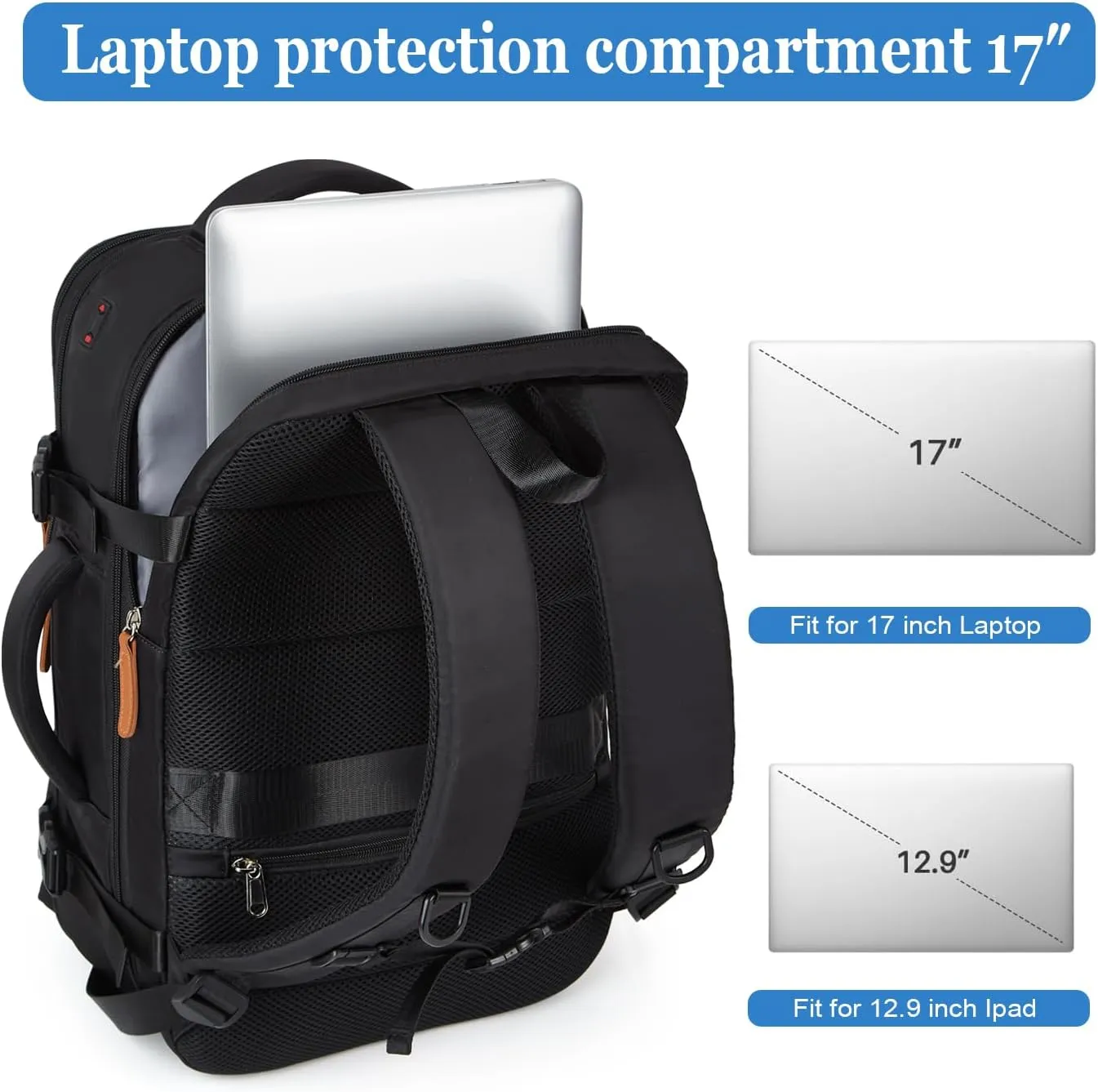 Makes Extra Large Travel Backpack For Women Men,Carry On Backpack,Hiking Backpack Waterproof Outdoor Sports Rucksack Casual Daypack Travel Essentials
