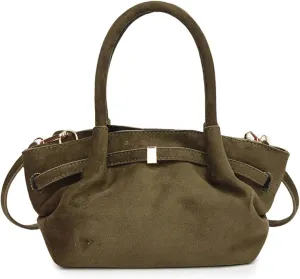Makukke Suede Tote Bag for Women, Hobo Bag Small Crossbody Handbag Women Vintage Shoulder Bag Purse for Work Office Travel
