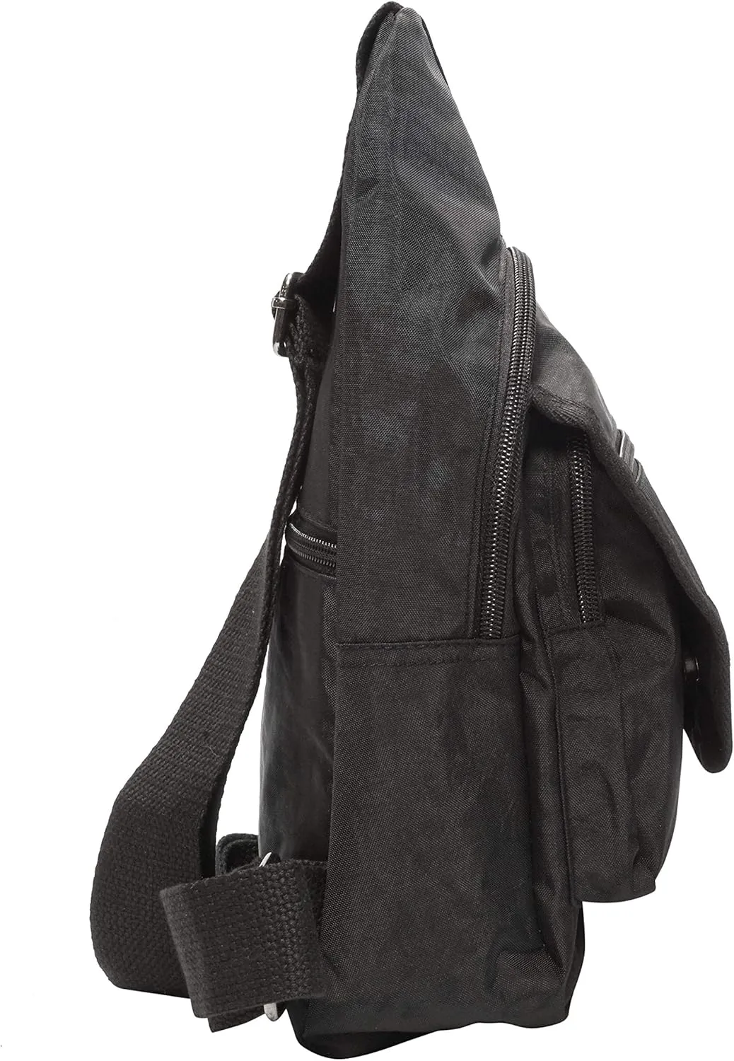 Malibu Washed Nylon Day Pack, Crossbody Bag, Travel Pack, Black
