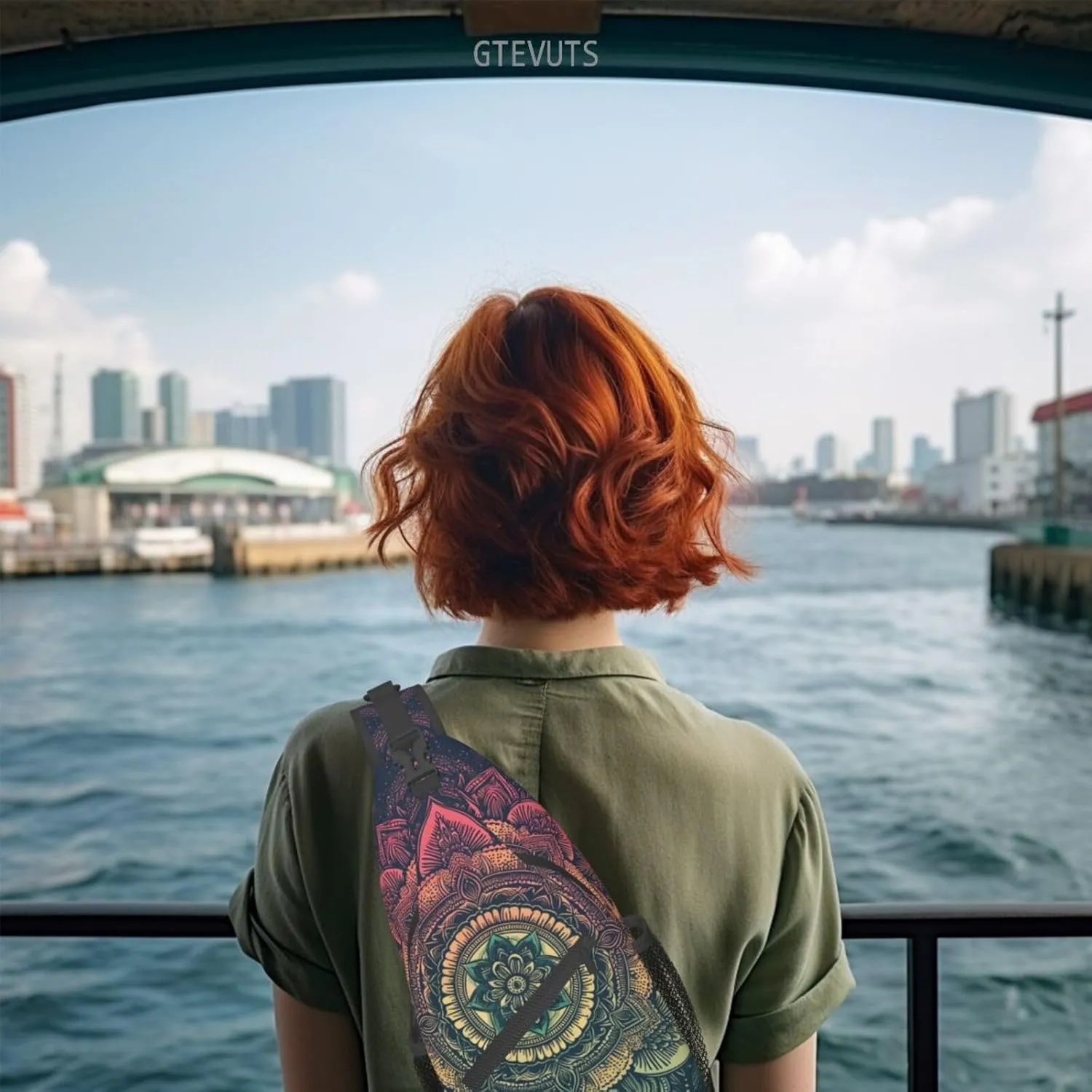Mandala Sling Backpack Chest Bag Crossbody Shoulder Bag Gym Cycling Travel Hiking Daypack For Men Women
