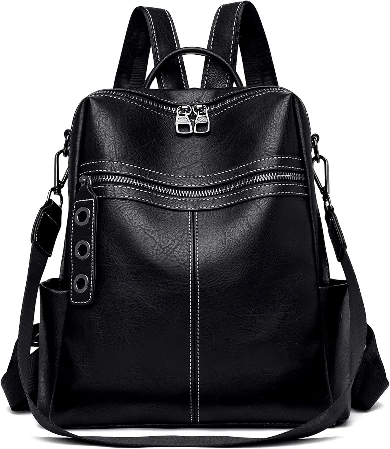 Maxoner Backpack Purse for Women Fashion Genuine Leather Convertible Shoulder Handbag Travel Bag Satchel Rucksack Ladies Bag