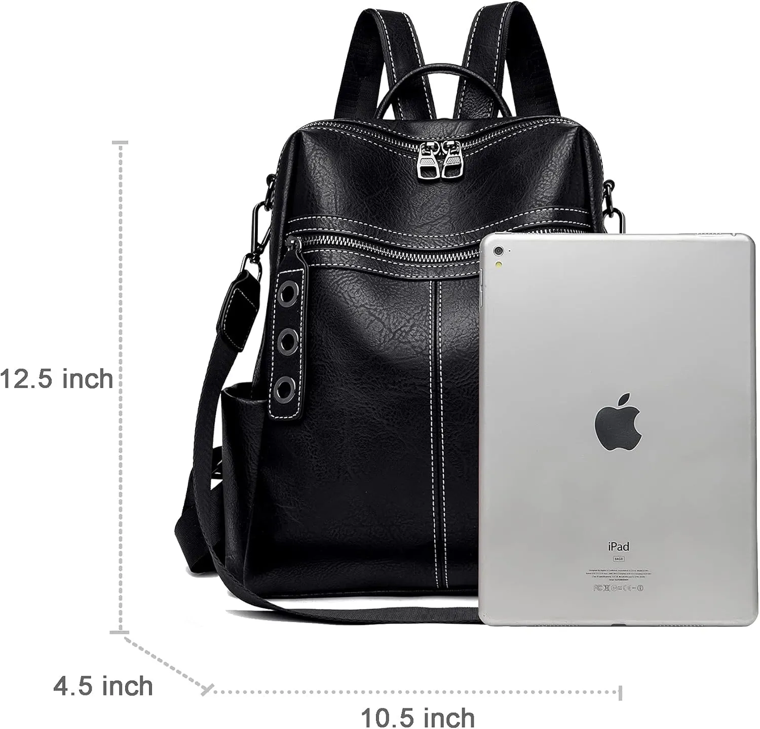Maxoner Backpack Purse for Women Fashion Genuine Leather Convertible Shoulder Handbag Travel Bag Satchel Rucksack Ladies Bag