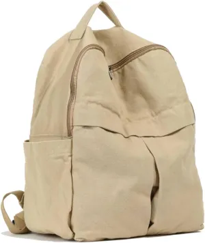 MaxxCloud Cute College Laptop Backpack for Women, Heavy Cotton, Retro Canvas Backpack Travel Bag