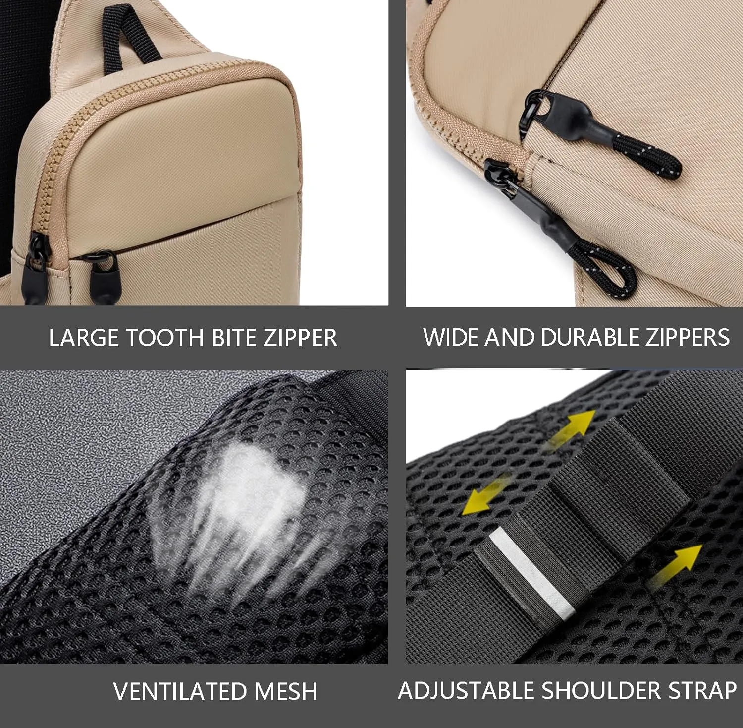 Mini Sling Bag for Men Women, Crossbody Waterproof Trendy Shoulder Cell Phone Chest Bag for Travel Work Gym