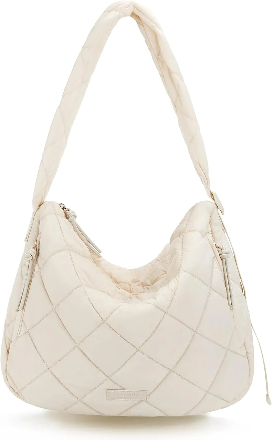 Missnine Quilted Puffer Tote Bag for Women with Adjustable Strap Puffy Shoulder Bag Large Carryall Crossbody Purse Hobo Bags