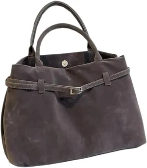 Modavo Suede Tote Bag,Faux Suede Bag Shoulder Hobo Bag Handbag,Women's Large Brown Top-Handle Work Handbag