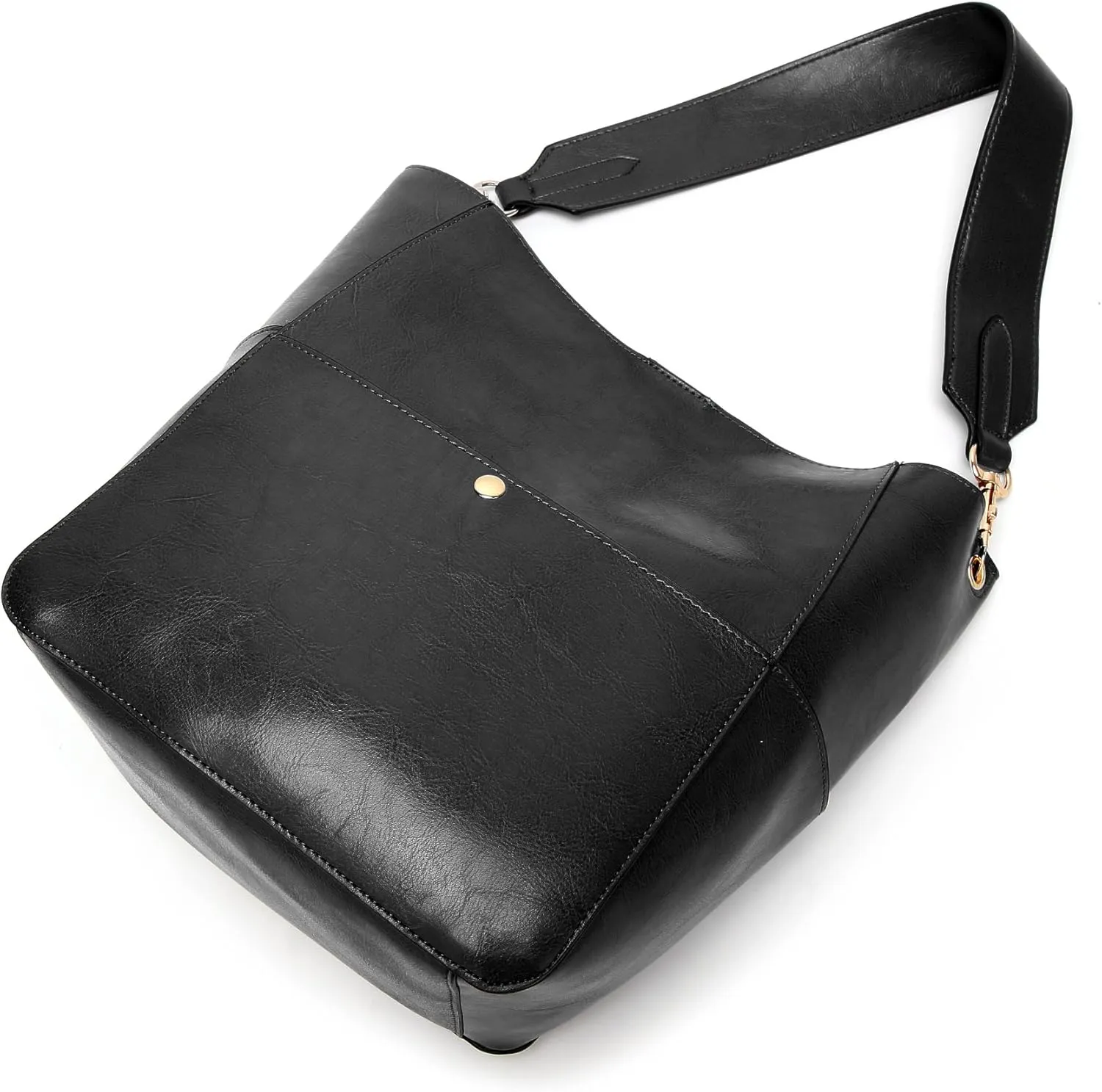 Molodo Womens Handbag, Pu Leather Bucket Tote Purse And Handbags Medium Satchel Hobo Purse Designer Work Shoulder Bags