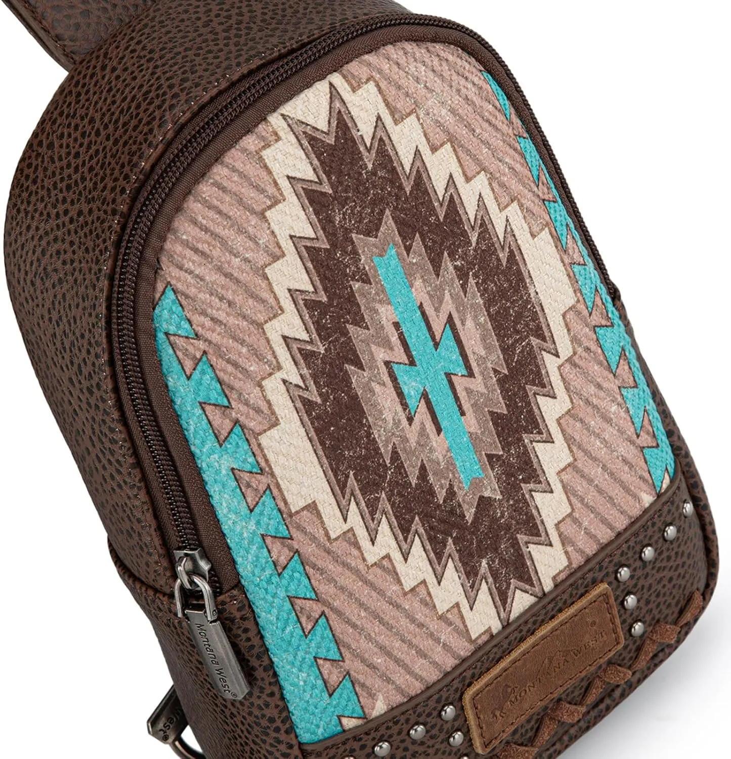 Montana West Aztec Crossbody Sling Bag for Women Western Fanny Pack Purse MBB-MW1316-2100CF