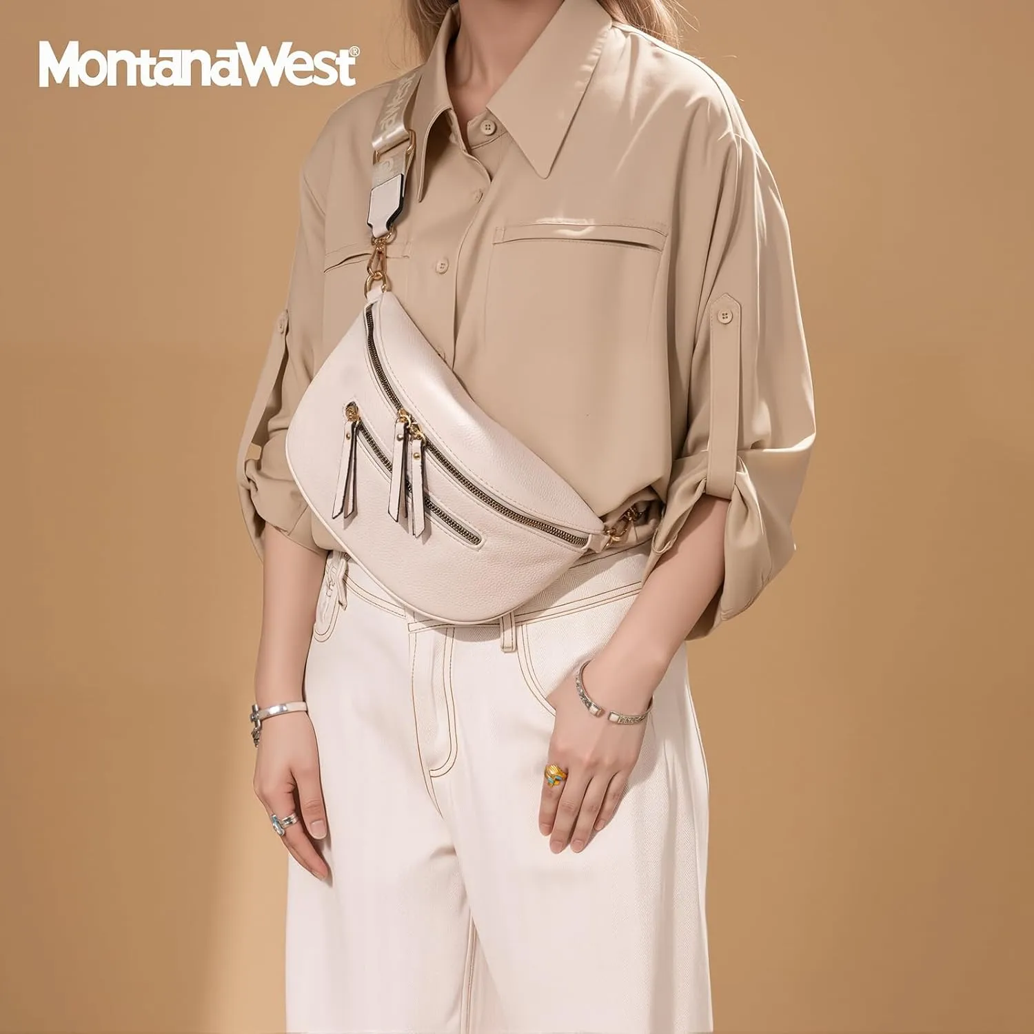 Montana West Crossbody Bags for Women Bum Bag Sling Purse with Adjustable Strap