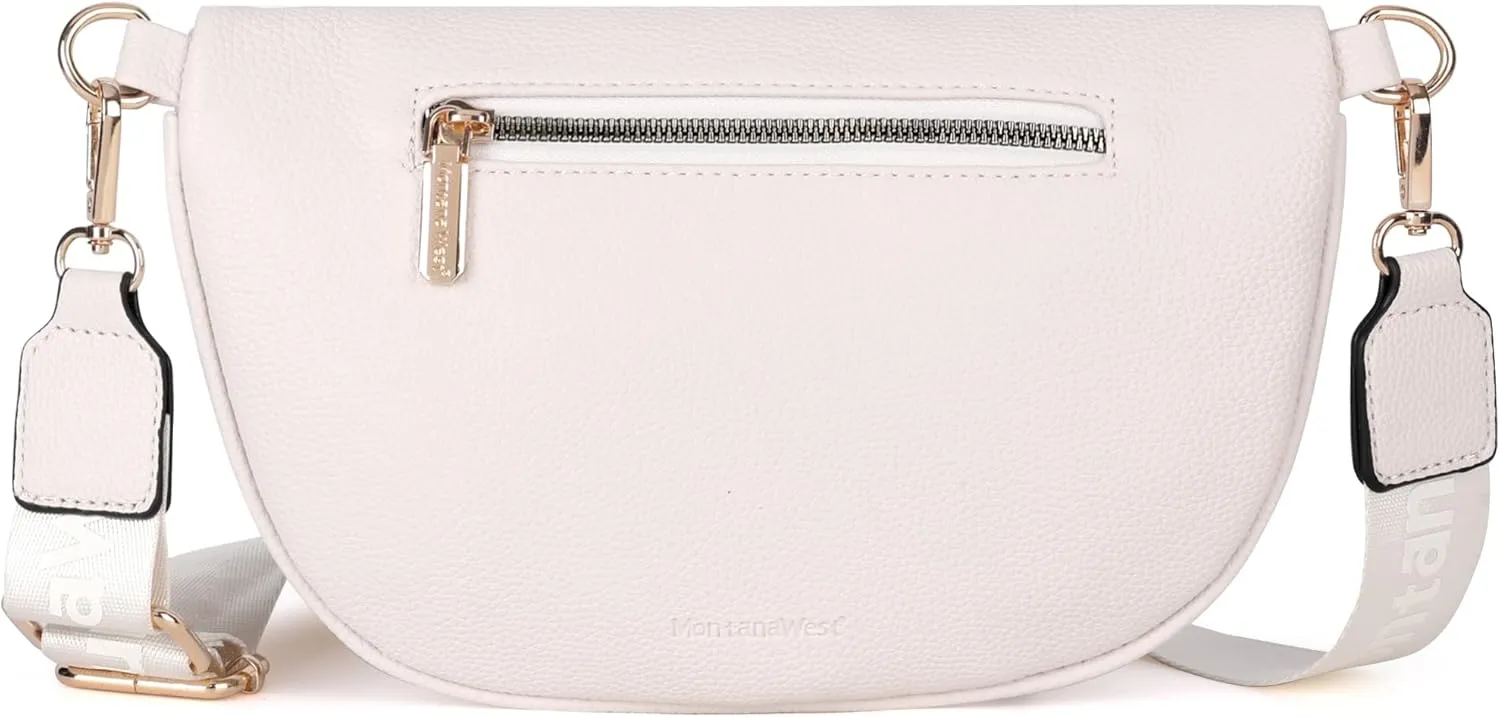 Montana West Crossbody Bags for Women Bum Bag Sling Purse with Adjustable Strap