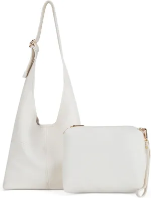 Montana West Hobo Bags Purse for Women Ultra Soft Foldable Shoulder Slouchy Handbags with Cosmetic bag