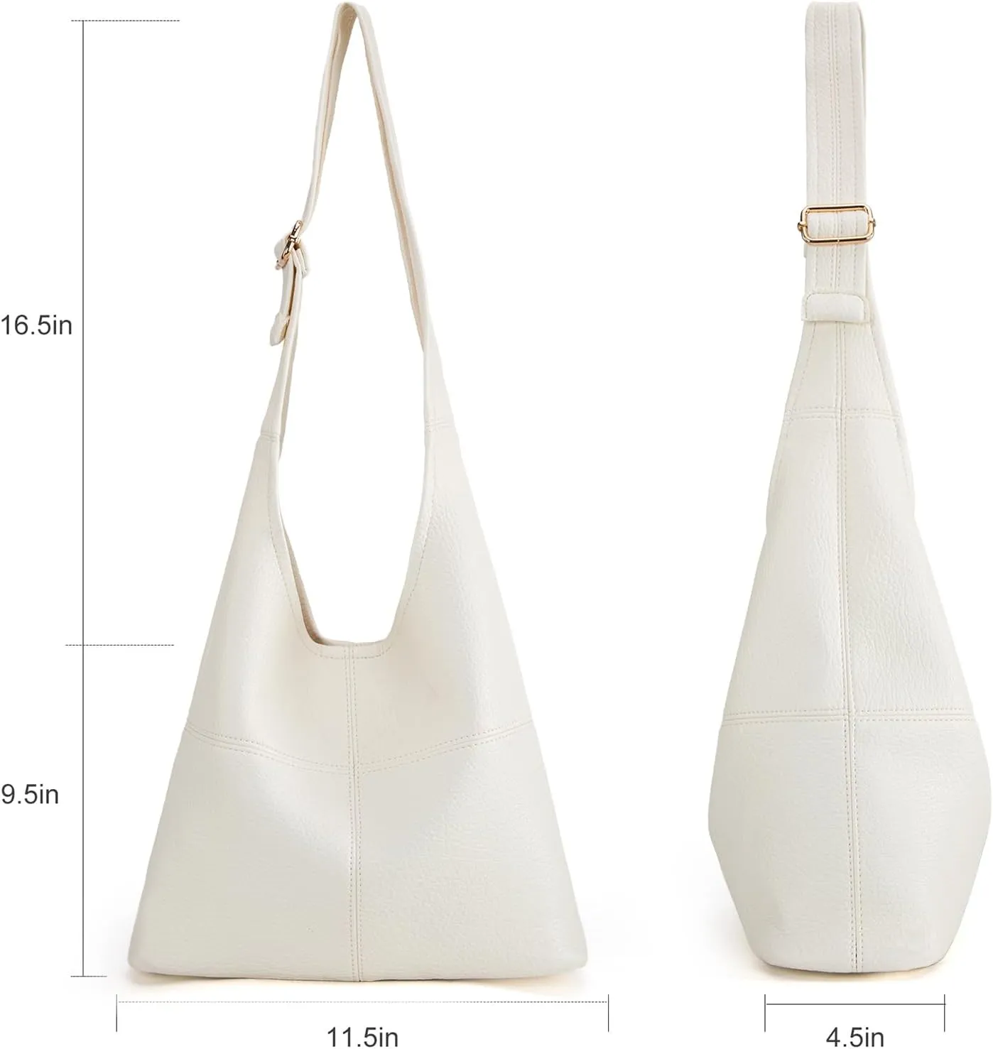 Montana West Hobo Bags Purse for Women Ultra Soft Foldable Shoulder Slouchy Handbags with Cosmetic bag