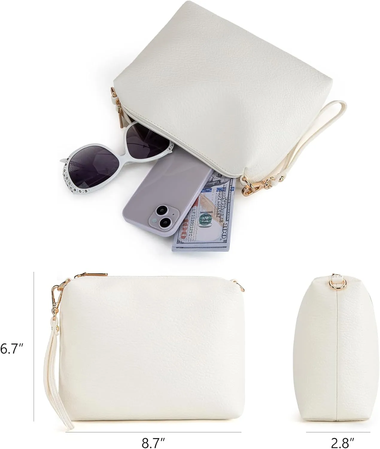 Montana West Hobo Bags Purse for Women Ultra Soft Foldable Shoulder Slouchy Handbags with Cosmetic bag
