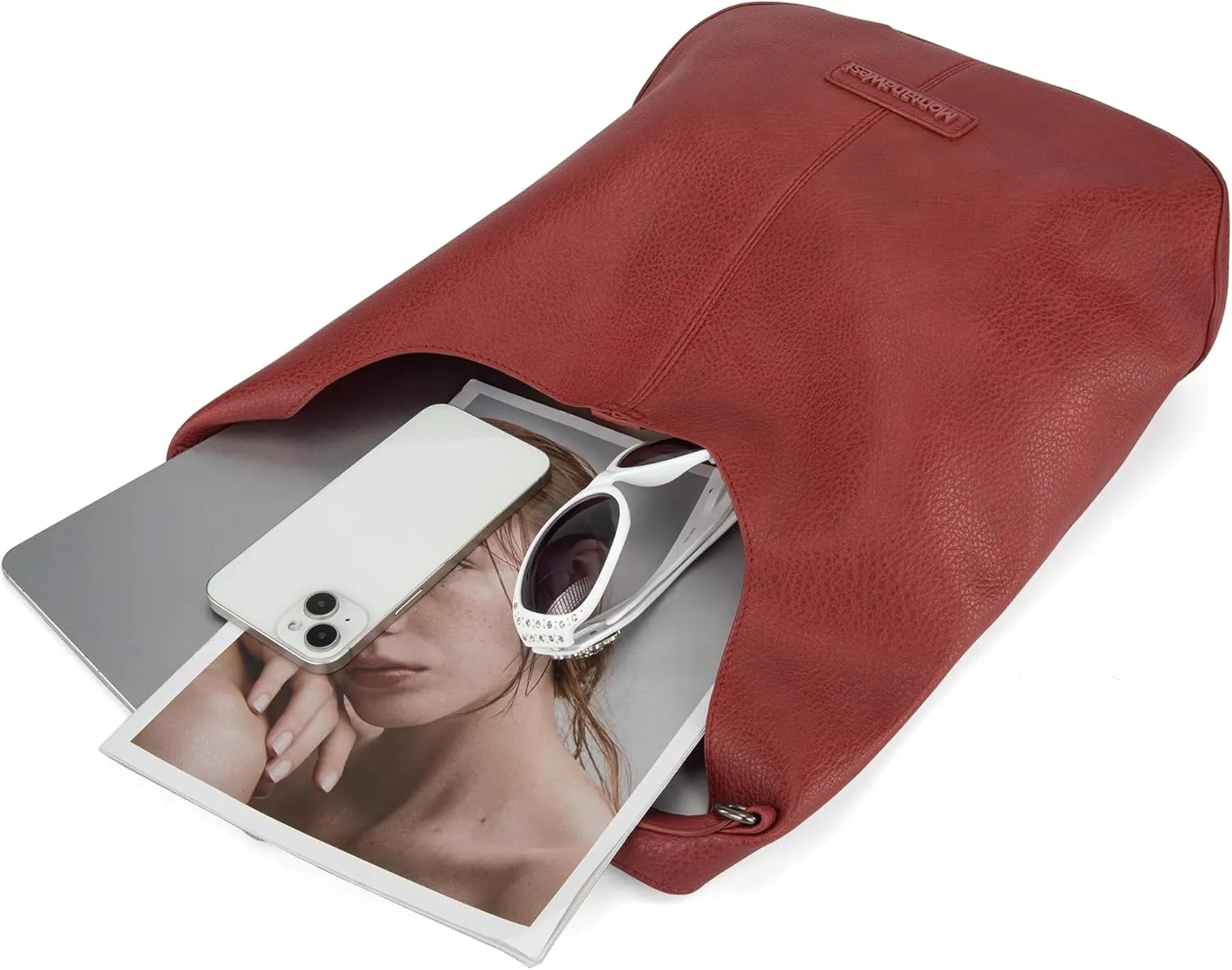 Montana West Hobo Bags Purse for Women Ultra Soft Foldable Shoulder Slouchy Handbags with Cosmetic bag