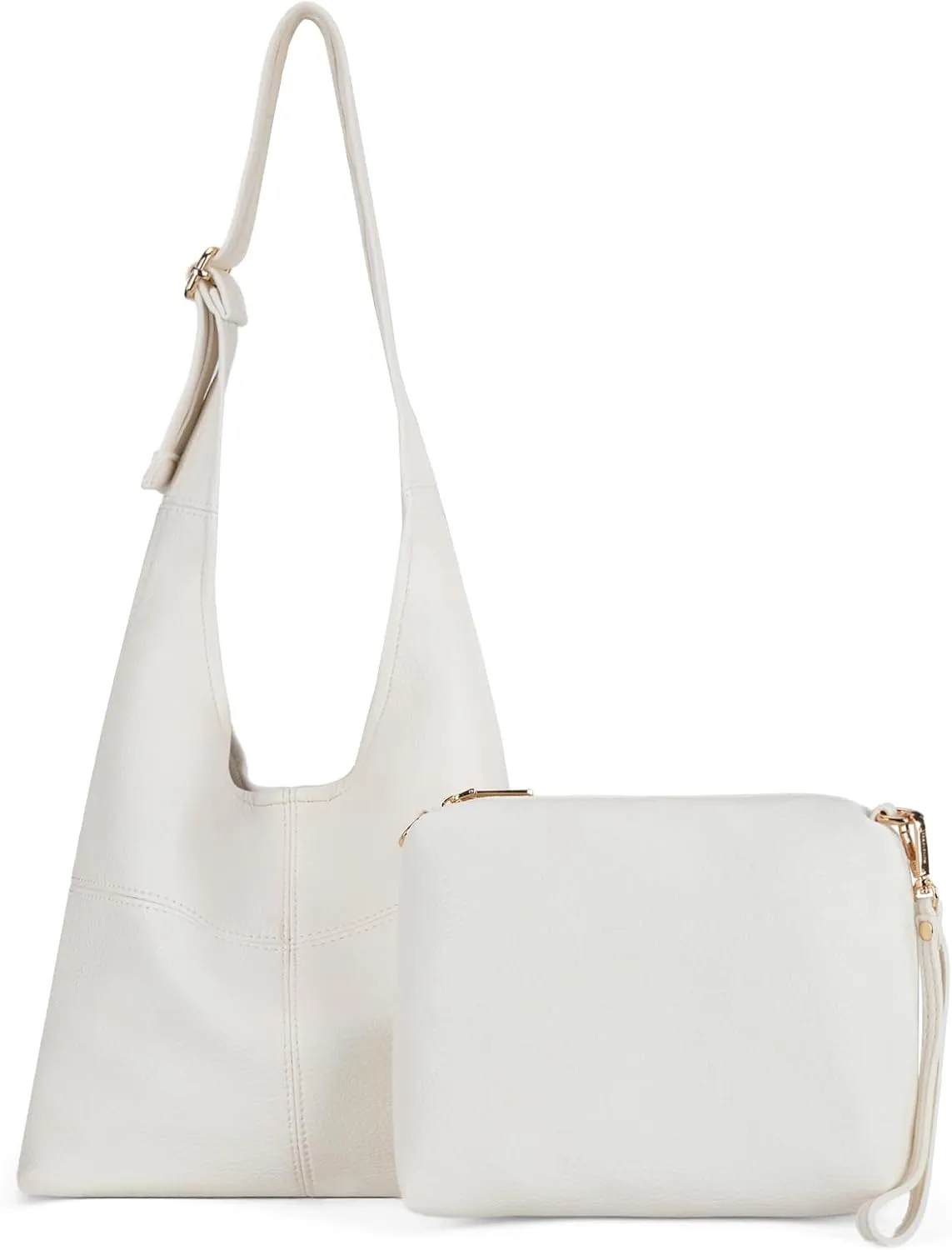 Montana West Hobo Bags Purse for Women Ultra Soft Foldable Shoulder Slouchy Handbags with Cosmetic bag