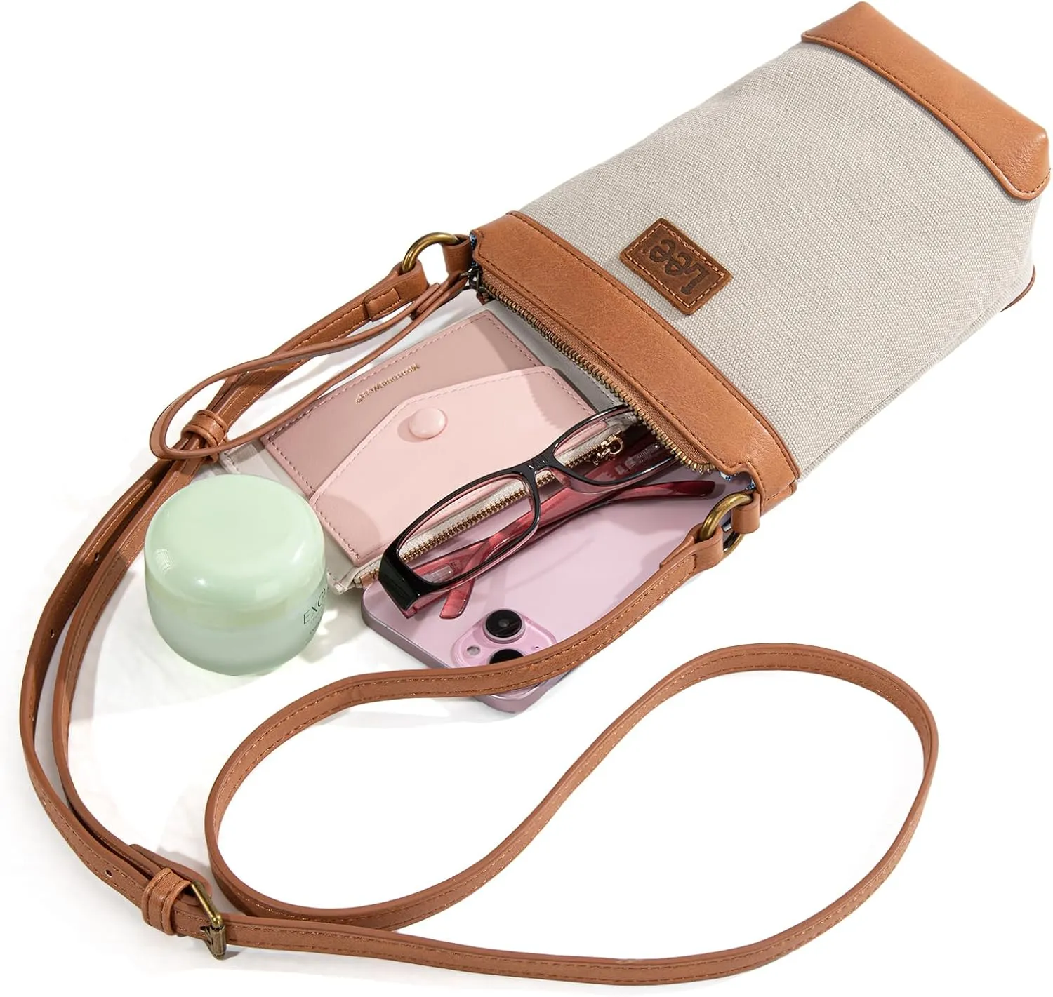 Montana West x Lee Small Bucket Crossbody Bag for Women Hobo Canvas Shoulder Purse Handbags with Adjustable Strap Summer