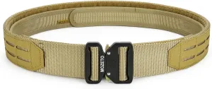 MOZETO Molle Battle Belt, 2" Battle Belts Tactical War Combat Quick Release Law Enforcement Duty Belts for Men