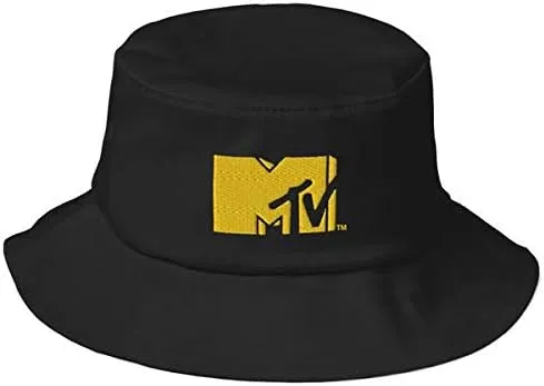 MTV Embroidered Bucket Hat - Officially Licensed Black