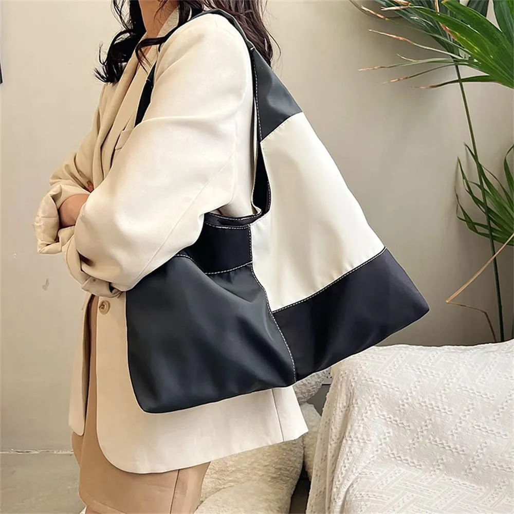 Multi Color Crescent Shoulder Bag for Women Slouchy Hobo Purses and Handbags Casual Shoulder Dumpling Bag