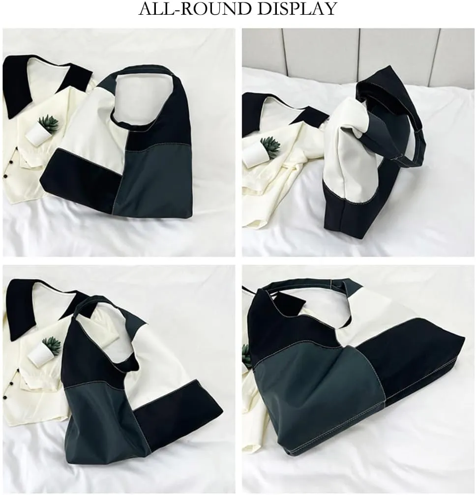 Multi Color Crescent Shoulder Bag for Women Slouchy Hobo Purses and Handbags Casual Shoulder Dumpling Bag