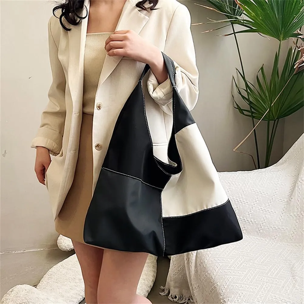 Multi Color Crescent Shoulder Bag for Women Slouchy Hobo Purses and Handbags Casual Shoulder Dumpling Bag