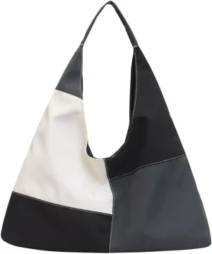 Multi Color Crescent Shoulder Bag for Women Slouchy Hobo Purses and Handbags Casual Shoulder Dumpling Bag
