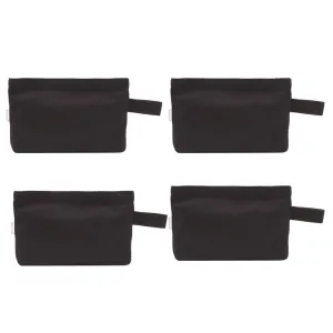 Multi-purpose Cotton Canvas Zipper makeup Bag Pouch 4-pack