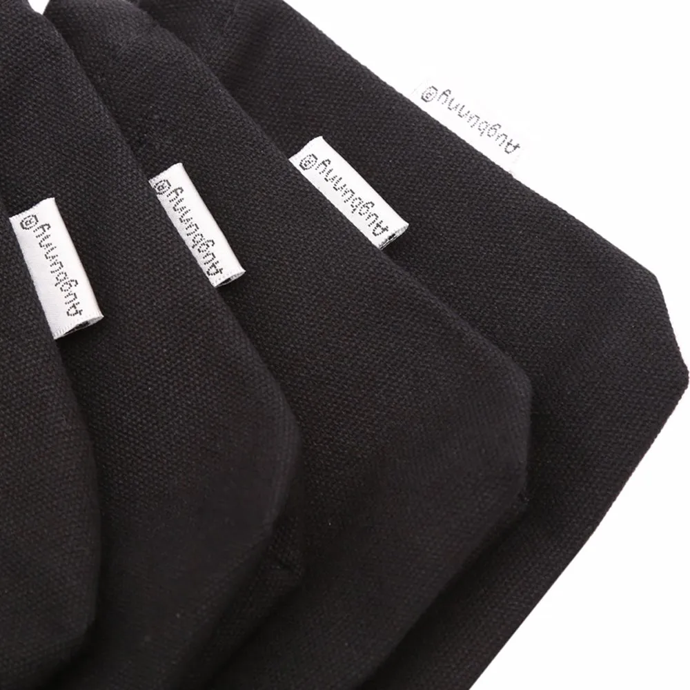 Multi-purpose Cotton Canvas Zipper makeup Bag Pouch 4-pack