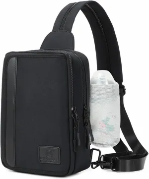 MYHOZEE Crossbody Sling Bags for Women Men 2 in 1 Diaper Bag Backpack Purse with Wipes Pouch and Water Bottle Pocket Nylon Cross Body Bag for Woman Large Front Chest Shoulder Bags Travel Everyday Bag