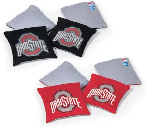 NCAA College Dual Sided Bean Bags by Wild Sports, 8 Count, Premium Toss Bags for Cornhole Set - Great for Tailgates, Outdoors, Backyard