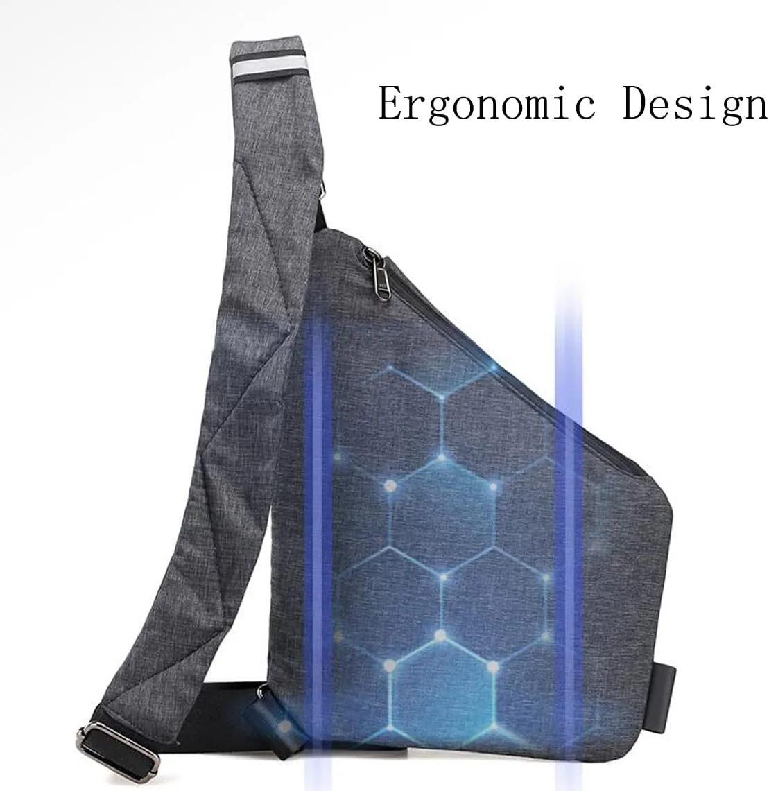 New Anti-Theft Bag For Travel Casual Left or Right Shoulder Slim Sling Bag Cross Body Travel Bag Unisex