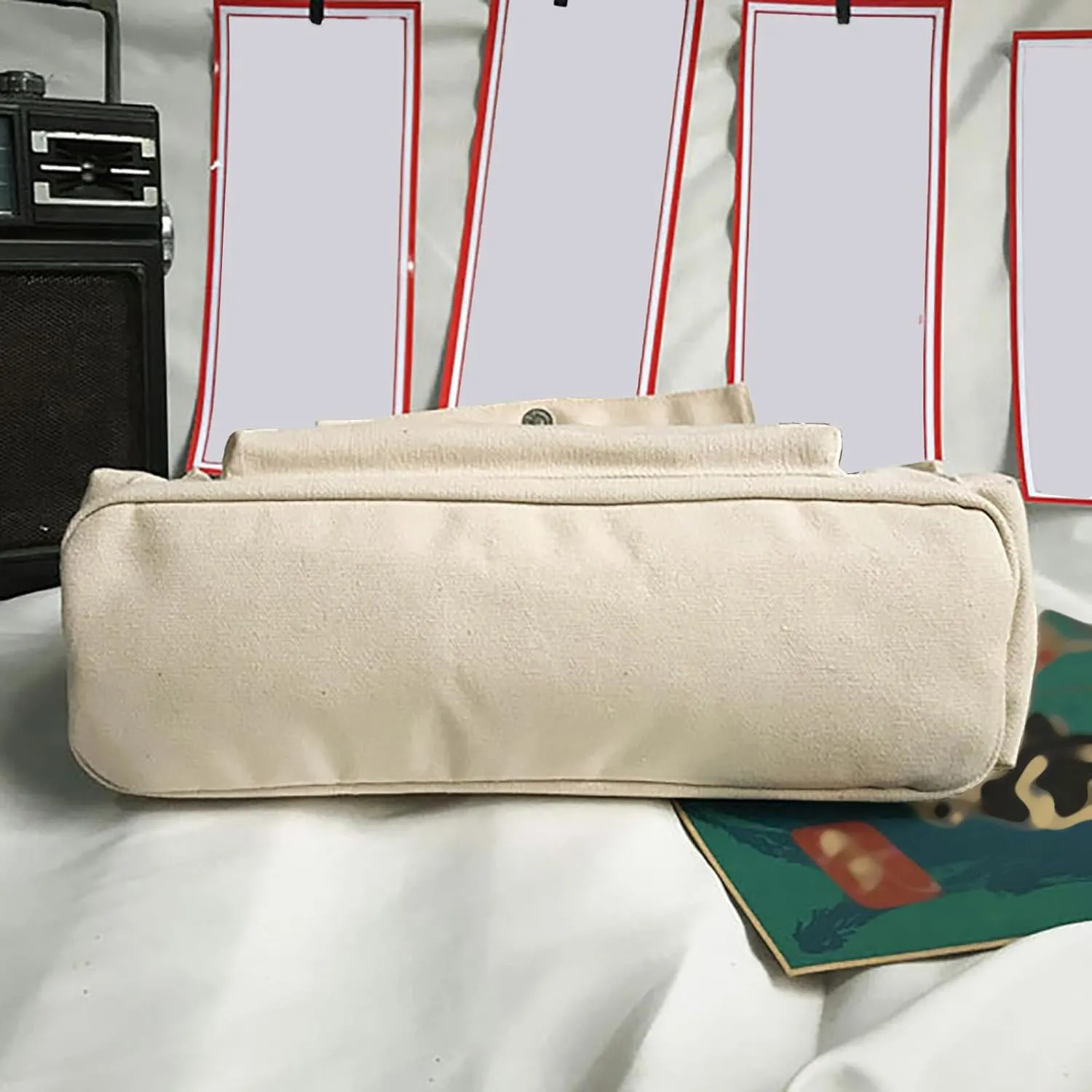 New Canvas Solid Color Simple Fashion One Shoulder Messenger Bag Bag for Men Shoulder Bags (Green, One Size)