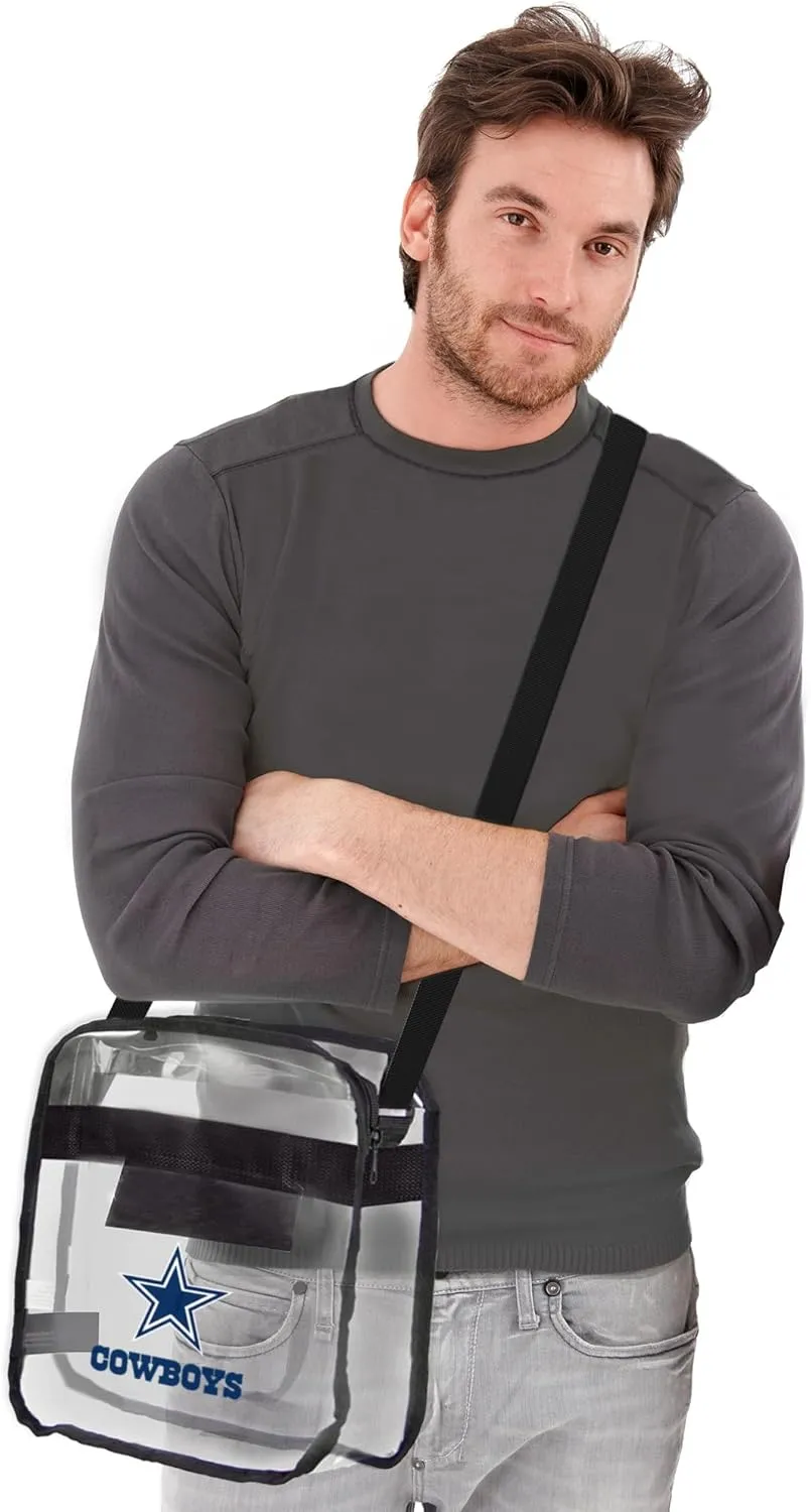NFL Clear Carryall Crossbody Bag