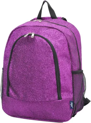 NGIL Canvas School Backpack (Glitter-Purple)