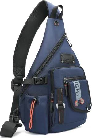 NICGID Sling Bag Backpack, 13.3'' 14.1'' Laptop Bag Crossbody Shoulder Chest Backpacks Travel Outdoors for Men Women
