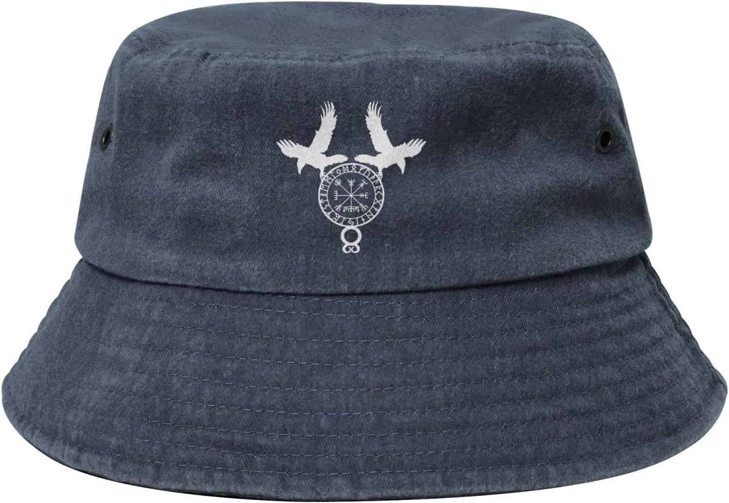 Norse Ravens Vegvisir Bucket hat - Cotton Sun hat - Unisex Outdoor Holiday hat