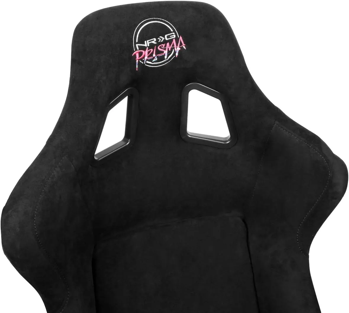NRG Innovations NRG-FRP-302BK Large Size Fiber Glass Bucket Racing Seat Black Alcantara