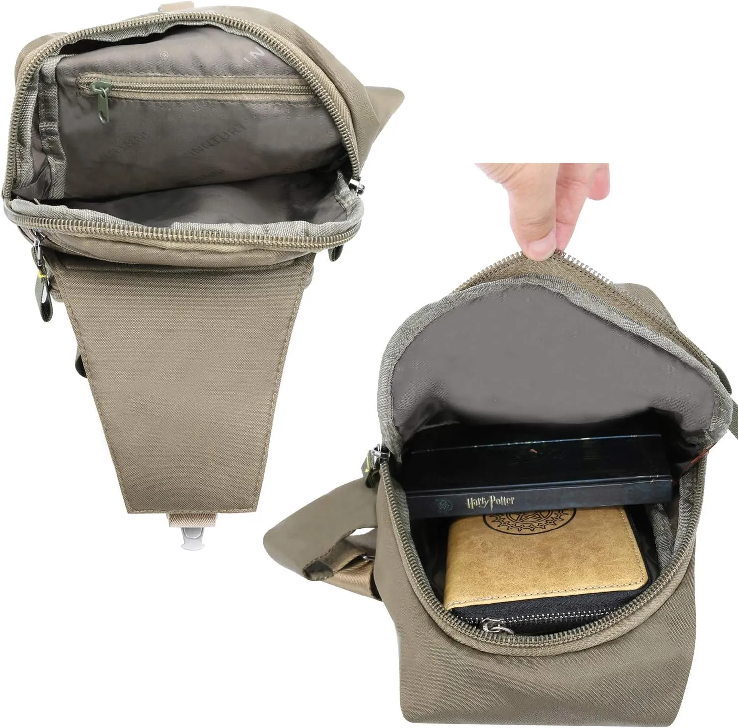 Nylon Sling Bag Small Backpack Crossbody Shoulder Bag Sling Pack