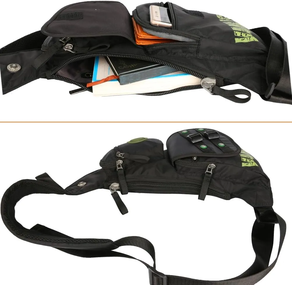 Nylon Sling Chest Bag Daypack Bicycle Travel Gym Backpack