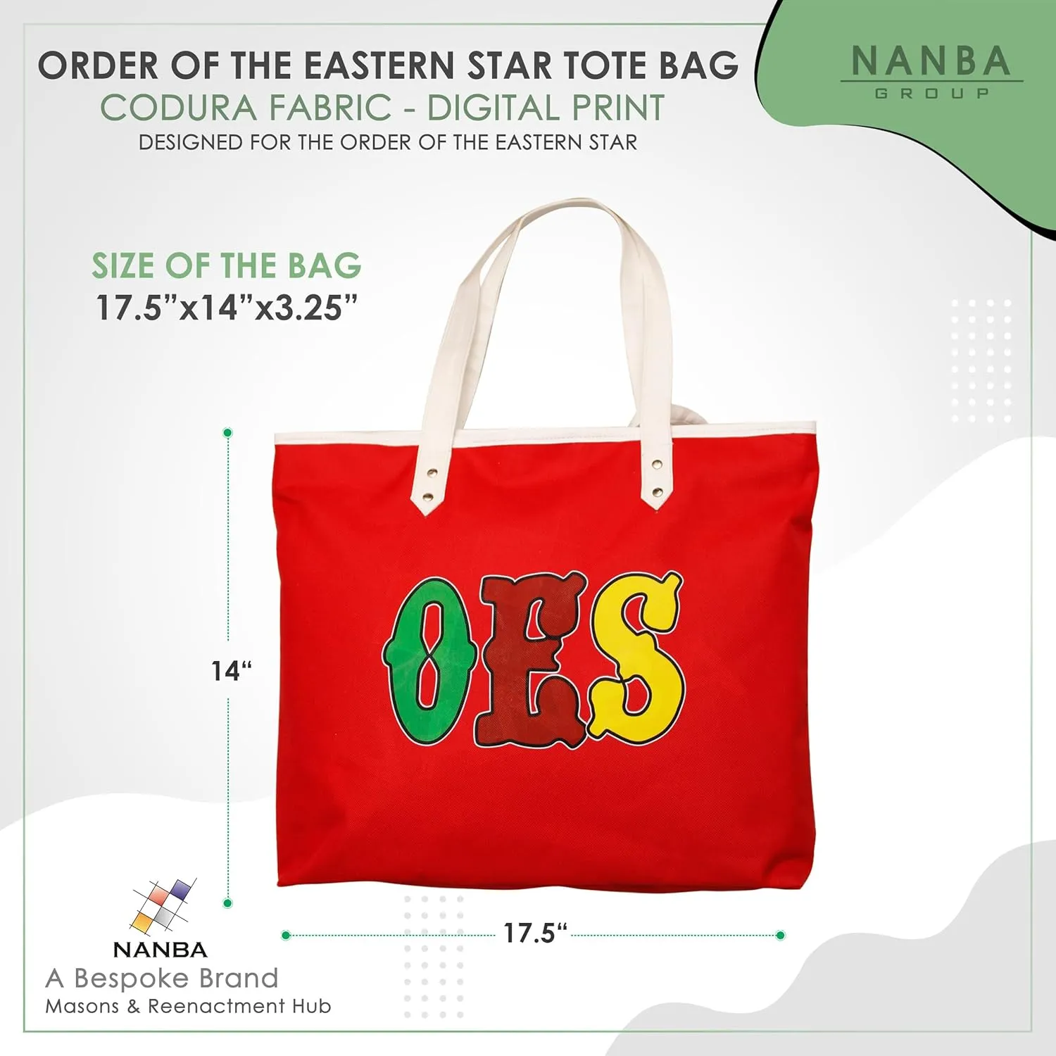 OES Tote Bag – Codura & Poly-Vinyl Shoulder Bag with Matching Wallet | Waterproof Material & OES Emblem Design